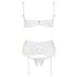 Cottelli - Schnür-Spitzen-Lift-Set (weiß) - 85C/L