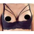 Cottelli - Riemen-BH mit Ring & String (schwarz) - 80B/M