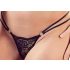 Cottelli - Riemen-BH & String mit Ringen (schwarz) - 85B/L