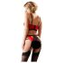 Abierta Fina - Hebe-BH-Set mit Ringen (rot) - 85B/L
