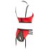 Abierta Fina - Hebe-BH-Set mit Ringen (rot) - 85B/L