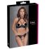 Cottelli - Spitzen-Push-Up-Set mit Halsband (schwarz)