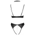 Cottelli - Spitzen-Push-Up-Set mit Halsband (schwarz)