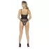 Abierta Fina - offener String und Korsett (schwarz)