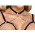 Abierta Fina - Offener String und Korsett (schwarz) - L
