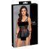 Cottelli Bondage - Glänzendes Set mit Handschellen (Schwarz)