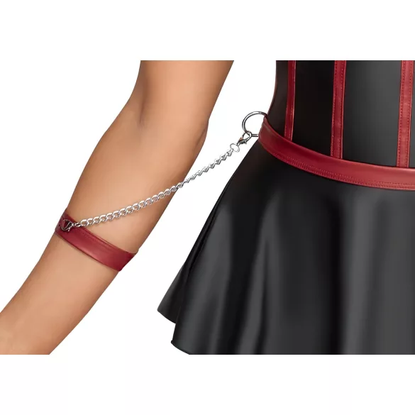 Cottelli Bondage - glänzendes Set mit Handfesseln (schwarz)