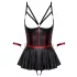 Cottelli Bondage - glänzendes Set mit Handfesseln (schwarz)
