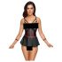 Cottelli Bondage - Glänzendes Set mit Handschellen (Schwarz) - M