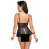 Cottelli Bondage - Glänzendes Set mit Handschellen (Schwarz) - L