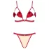 Obsessive Rubinesa - pikantes Dessous-Set (rot) - L/XL