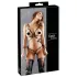 Cottelli Bondage - Glänzendes Körpergeschirr Bikini (schwarz)
