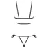 Cottelli Bondage - Glänzendes Körpergeschirr Bikini (schwarz) - L