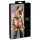 Cottelli Bondage - Glänzendes Körpergeschirr Bikini (schwarz) - XL