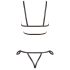Cottelli Bondage - Glänzendes Körperharness-Bikini (Schwarz) - XL