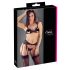 Cottelli - Offenes Spitzen-Set (schwarz) - M