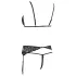 Cottelli - Offenherziges Spitzenwäsche-Set (Schwarz) - XL