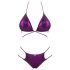 Obsessive Balitta - Glänzendes Neckholder-Bikini (Lila) - M