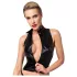 Noir - Glänzendes Zip-Top (Schwarz)