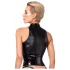 Noir - Glänzendes Zip-Top (Schwarz) - M