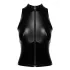 Noir - Glänzendes Zip-Top (Schwarz) - M