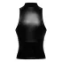 Noir - Glänzendes Zip-Top (Schwarz) - M