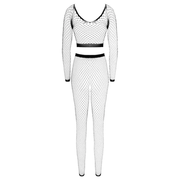 Cottelli - Langarm-Netzset (schwarz) - S-L