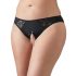 Cottelli Plus Size - Spitzenslip mit offenem Schritt (schwarz) - 3XL