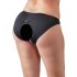 Cottelli Plus Size - Spitzenslip mit offenem Schritt (schwarz) - 3XL