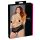 Cottelli Plus Size - Offene Spitze-Perlen-Slip (Schwarz) - 3XL