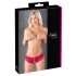 Cottelli - Rote Offene Schleifen-Panty - XL