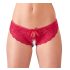Cottelli - Rote Offene Schleifen-Panty - XL