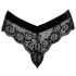 Cottelli Party - Ketten hängende Spitzenpanty (schwarz) - M
