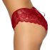 Cottelli - Offene Spitzenpanty (Rot)
