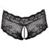 Cottelli Curves - Offene Spitzenpanty (Schwarz)