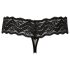 Cottelli - Perlen-Spitzen-Tanga (schwarz) - XL