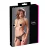 Cottelli - Perlenverzierte offene Spitzen-Tanga (schwarz)