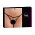 Cottelli - Schwarzer String mit Strass und offenem Schritt