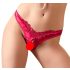 Cottelli - Perlen, offene Blumen-Slip (Rot)