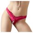 Cottelli - Perlen und offene Blumen-Damenhose (rot) - M