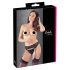 Cottelli - Spitzen-Strumpfhalter und String (schwarz) - L