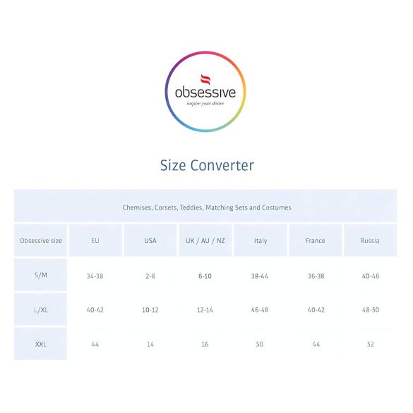 Obsessive Intensa - Doppelt geschnürter Spitzen-Tanga (schwarz)