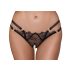 Cottelli - Luxus, offener Ringstring (Schwarz) - M/L