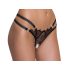 Cottelli - Luxus, offener Ringstring (Schwarz) - M/L