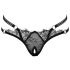 Cottelli - Luxus, offener Ringstring (Schwarz) - M/L