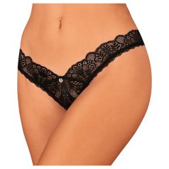 Obsessive Donna Dream - Spitze offener Tanga (schwarz) - M/L