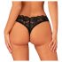 Obsessive Donna Dream - Spitze offener Tanga (schwarz) - M/L