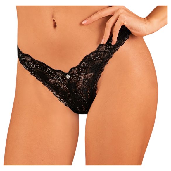 Obsessive Donna Dream - Spitzen-Tanga (schwarz)