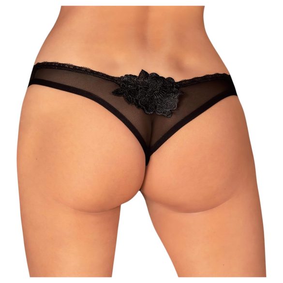 Obsessive Latinesa - Offene String (Schwarz) - XL/XXL