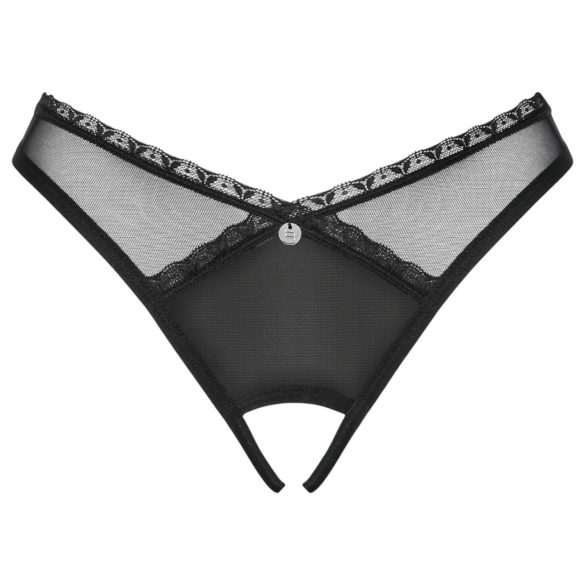 Obsessive Latinesa - Offene String (Schwarz) - XL/XXL